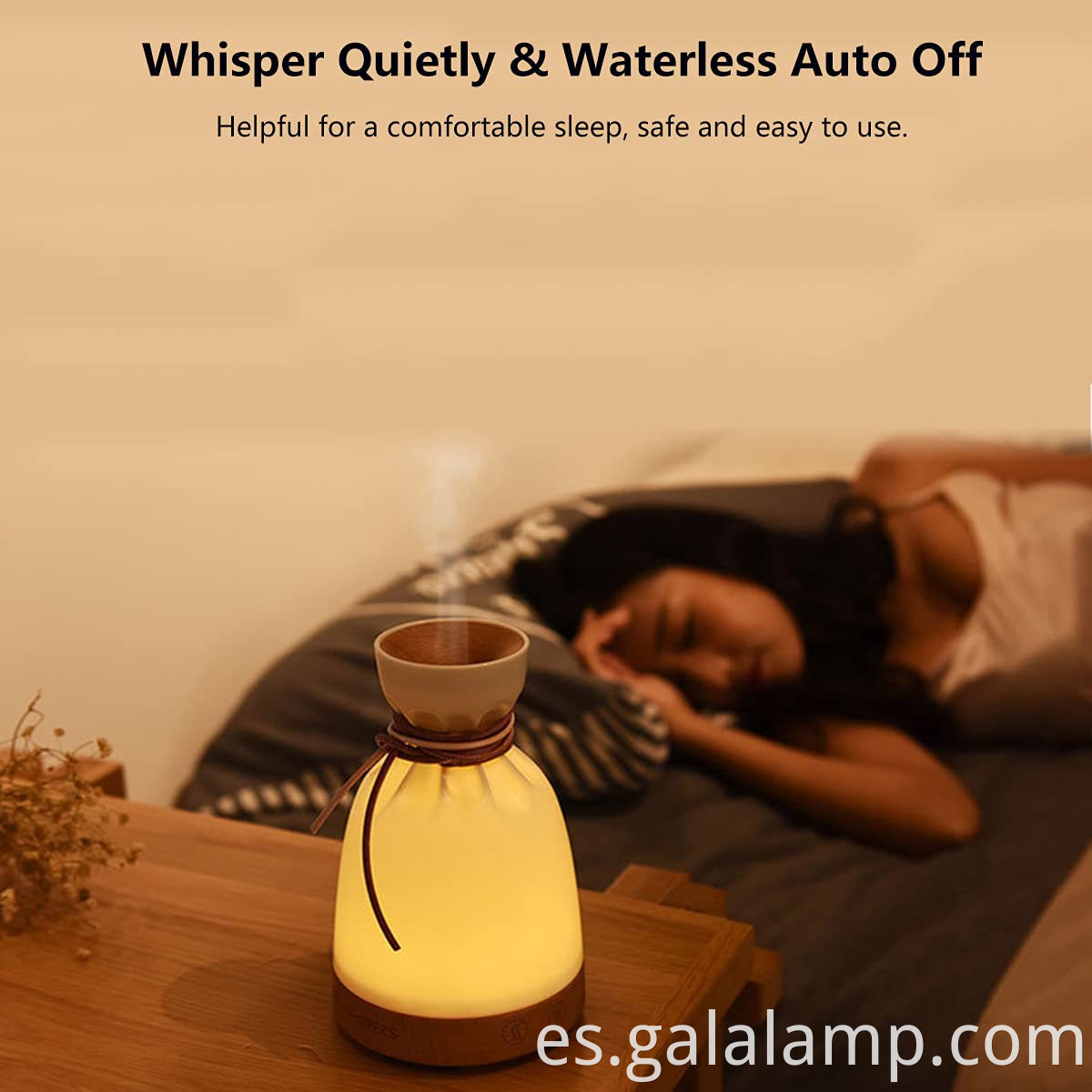 Luz nocturna humidificadora envuelta en tela Fabric-Wrap Humidifier Night Light